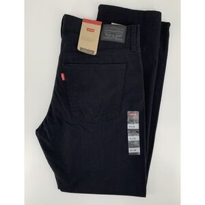 Levis Jeans Womens 30x30 Black Middy Straight Leg Denim Pants NEW